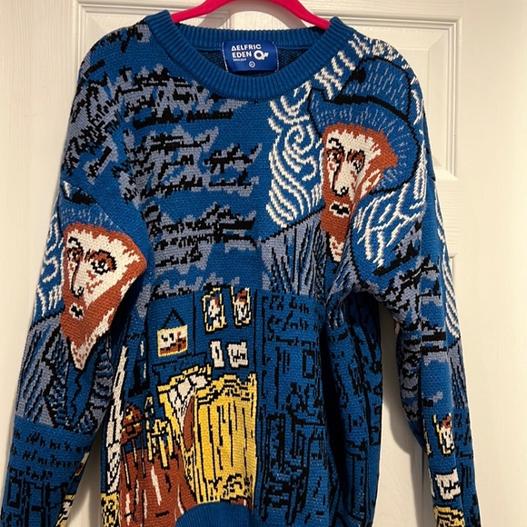 Aelfric Eden | Sweaters | Aelfric Eden Van Gogh Oil Painting Knit Sweater |  Poshmark